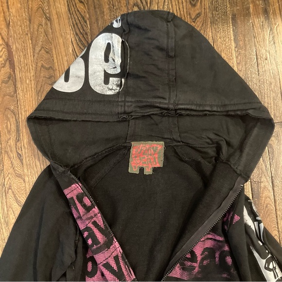 Toronto Artist Playdead. Black Hoodie with zipper design on sleeve. - Picture 3 of 5